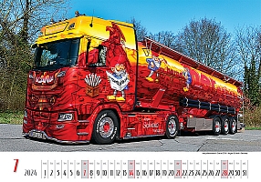 Nástenný kalendár Trucks 2024 1