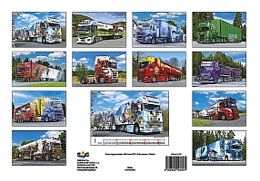 Nástenný kalendár Trucks 2024 2