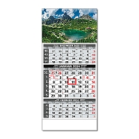 Plánovací kalendár ŠTANDARD 3M sivý 2024