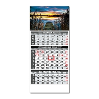 Plánovací kalendár ŠTANDARD 3M sivý 2024 5