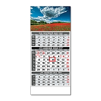 Plánovací kalendár ŠTANDARD 3M sivý 2024 7
