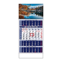 Plánovací kalendár ŠTANDARD 4M modrý 2024 3