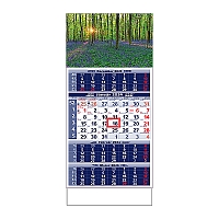 Plánovací kalendár ŠTANDARD 4M modrý 2024 5