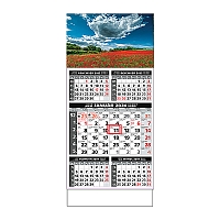 Plánovací kalendár ŠTANDARD 5M sivý 2024 4