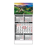 Plánovací kalendár ŠTANDARD 5M sivý 2024 7