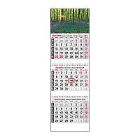 Plánovací kalendár KLASIK 3M sivý 2024 4