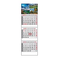 Plánovací kalendár KLASIK 3M sivý 2024 5