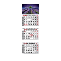 Plánovací kalendár KLASIK 3M sivý 2024 6