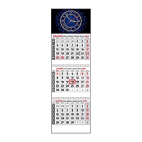 Plánovací kalendár KLASIK 3M sivý 2024 10