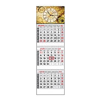 Plánovací kalendár KLASIK 3M sivý 2024 11