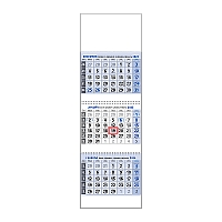 Plánovací kalendár KLASIK 3M modrý 2024 1