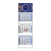 Plánovací kalendár KLASIK 3M modrý 2024 11