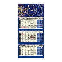 Plánovací kalendár LUXUS 3M modrý 2024 2