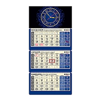 Plánovací kalendár LUXUS 3M modrý 2024 4