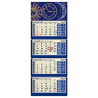 Plánovací kalendár LUXUS 4M modrý 2024 2