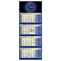 Plánovací kalendár LUXUS 4M modrý 2024 4