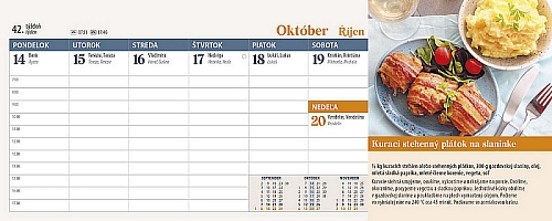 Stolový kalendár Kuchárka 2024 3