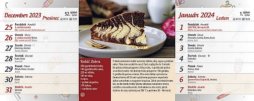 Stolový kalendár Koláčiky 2024 1