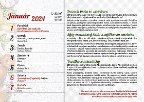 Nástenný kalendár GAZDINKA 2024 3
