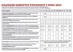 Stolový kalendár Pracovný malý 2024 2