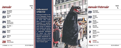 Stolový kalendár Zvyky a tradície 2024 1