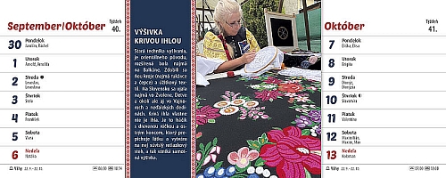 Stolový kalendár Zvyky a tradície 2024 3