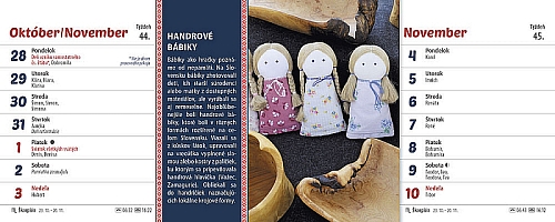 Stolový kalendár Zvyky a tradície 2024 4