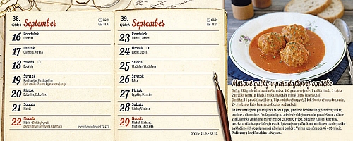 Stolový kalendár Recepty starej mamy 2024 3