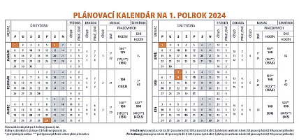 Stolový kalendár Plánovací maxi 2024 1