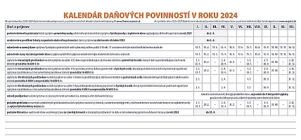Stolový kalendár Plánovací maxi 2024 2