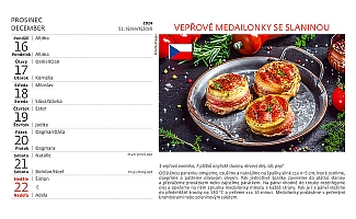 Kalendár Česko-slovenská kuchárka 1