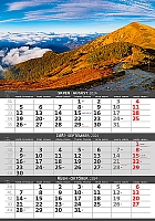Trojmesačný kalendár Hory 9
