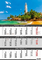 Trojmesačný kalendár Pobrežie 1