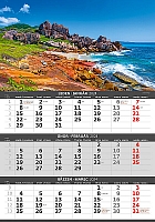 Trojmesačný kalendár Pobrežie 2