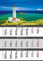 Trojmesačný kalendár Pobrežie 6