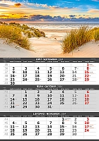 Trojmesačný kalendár Pobrežie 10