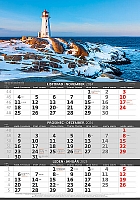 Trojmesačný kalendár Pobrežie 12