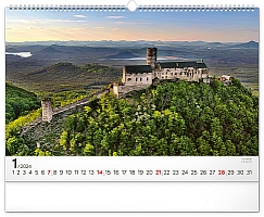 Nástenný kalendár Panorámy Česka 2024, 48 × 33 cm 1