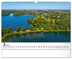 Nástenný kalendár Panorámy Česka 2024, 48 × 33 cm 2