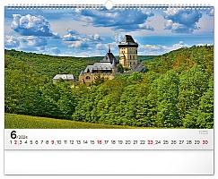 Nástenný kalendár Panorámy Česka 2024, 48 × 33 cm 6
