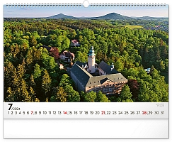 Nástenný kalendár Panorámy Česka 2024, 48 × 33 cm 7