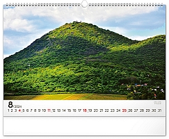 Nástenný kalendár Panorámy Česka 2024, 48 × 33 cm 8