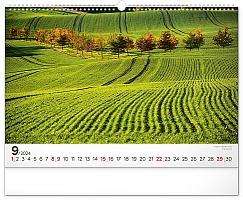 Nástenný kalendár Panorámy Česka 2024, 48 × 33 cm 9