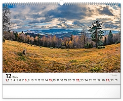Nástenný kalendár Panorámy Česka 2024, 48 × 33 cm 12