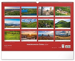 Nástenný kalendár Panorámy Česka 2024, 48 × 33 cm 14