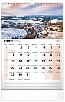 Nástenný kalendár s extra veľkým kalendáriom 2024, 33 × 46 cm 1