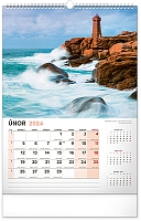 Nástenný kalendár Krajina 2024, 33 × 46 cm 2