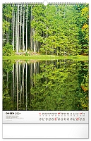 Nástenný kalendár Národné parky Čech a Moravy CZ 2024, 33 × 46 cm 4