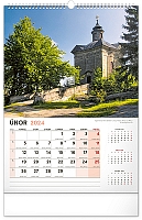Nástenný kalendár Kostoly a pútnické miesta 2024, 33 × 46 cm 2