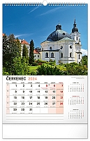 Nástenný kalendár Kostoly a pútnické miesta 2024, 33 × 46 cm 7